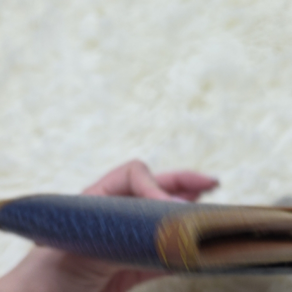 Dooney & Bourke Blue and Brown Leather Wallet - Picture 10 of 10